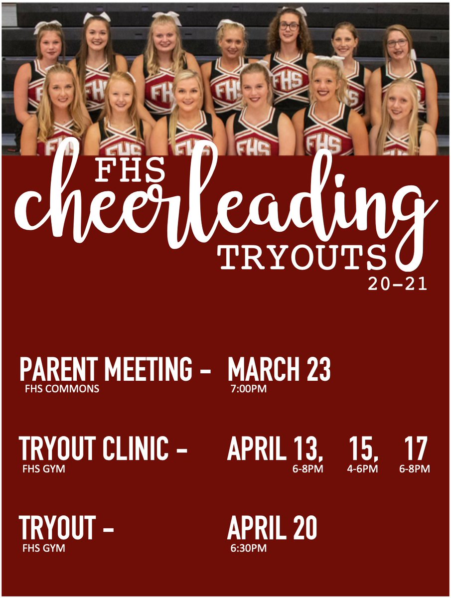 Check out the info, future cheerleaders!