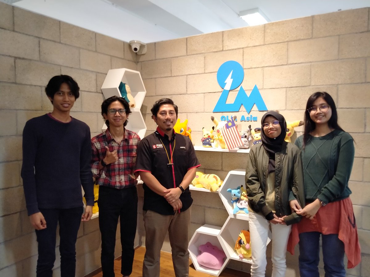 MrAshraq's tweet photo. Internship visit to OLM Asia, Cyberjaya. This animation studio is the Malaysian branch of OLM inc, the studio that producing Pokemon animated series. 

Also, met 3 #MSUMALAYSIA alumni (Robin, Laila &amp; Ayuna). They are the animators for Pokemon series. https://t.co/Vi7vjapx9o