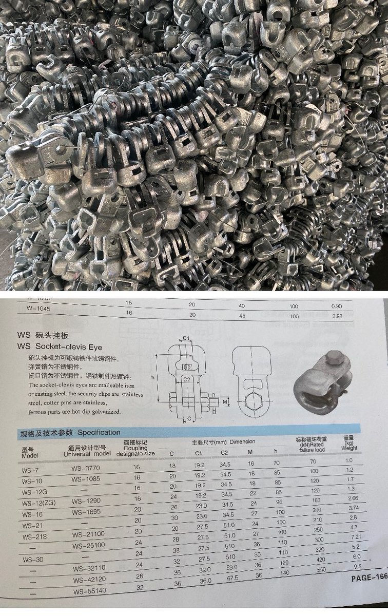 HarperHu3's tweet photo. Our company is manufacturing the WS Socket-clevis Eye in large quantities. 
producing according to the needs of customers. ☀️

Shanxi Hongfang Electric Power Fitting Co., Ltd. 
hfcasting4u@gmail.com
#manufacturing #electricpower #ductile #iron https://t.co/8RvThbzgRz