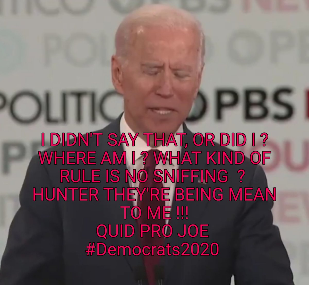 0ldManStoneZone's tweet photo. THE WINNER AND DOESN'T EVEN KNOW IT 🤣🤣🤣 
#WhereAmIJoe 🙄
#CreepyJoeBiden #SnifferBiden 🤮
#BidenCorruption Obama made me do it  !!! 😳
#QuidProJoe $$$$$$ 🤔
#WheresHunter he got the CASH !!! 🤑
#ObamaShame won't even endorse me 😢 
#SuperTuesday #TrumpPence2020 #KAG https://t.co/quVXzFLa8u