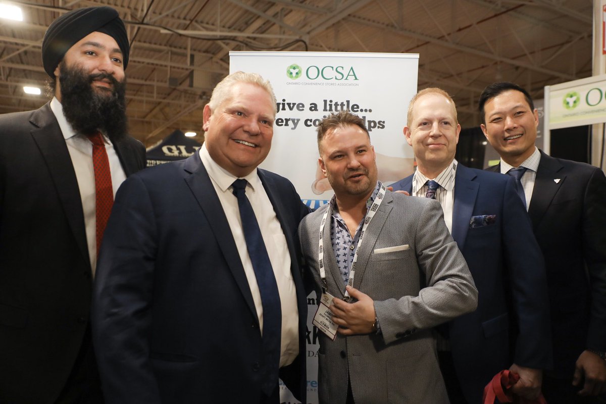 fordnation's tweet photo. Had a blast visiting the @OntarioCStores booth today and learning more about this fantastic industry. These hard-working all stars operate small businesses all over Ontario, and are #OpenForBusiness! https://t.co/h4M0nAO2AU