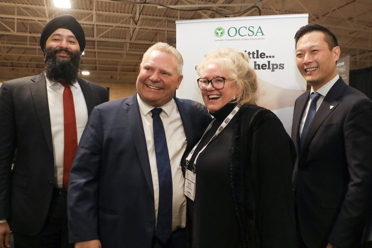 fordnation's tweet photo. Had a blast visiting the @OntarioCStores booth today and learning more about this fantastic industry. These hard-working all stars operate small businesses all over Ontario, and are #OpenForBusiness! https://t.co/h4M0nAO2AU