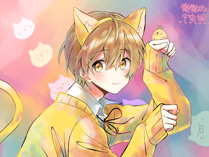 くーちゃんの線画を塗らせていただきました!!
線が綺麗でめっちゃ可愛いです…?͟͟͞͞ =?͟͟͞͞ =( '-' ? )パイナポゥパンチ 