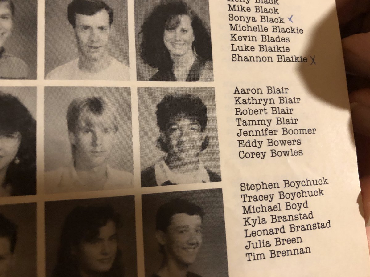 HaddenErika's tweet photo. Going through my moms old yearbook and look who we found 😂 @corybowles https://t.co/DoSdXkY1PR