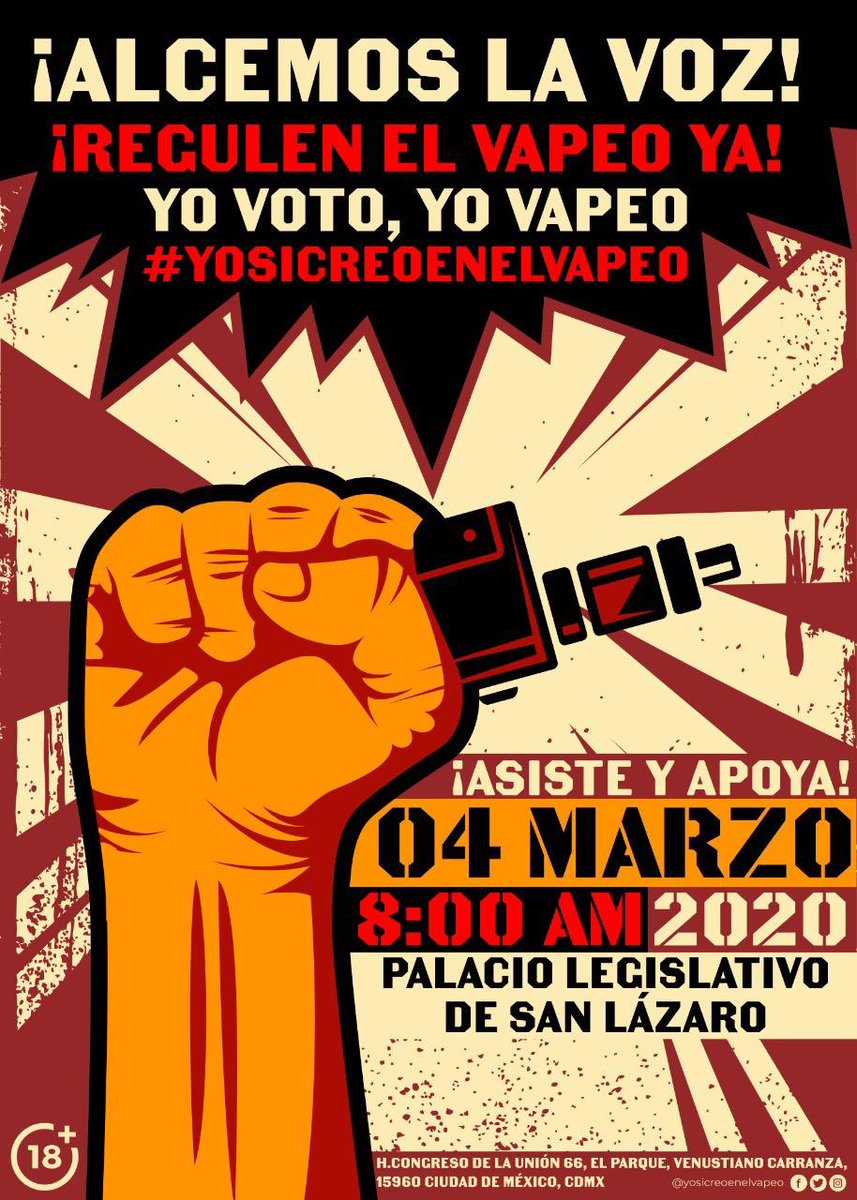 h_raul_garcia's tweet photo. No falten!!! Será importante la presencia de todos los vaperos!!! 
#ELVAPEOSALVOMIVIDA #YOSICREOENELVAPEO #REGULACIONJUSTADELVAPEO #YOVAPEOYOVOTO https://t.co/W2o5KyzfKW