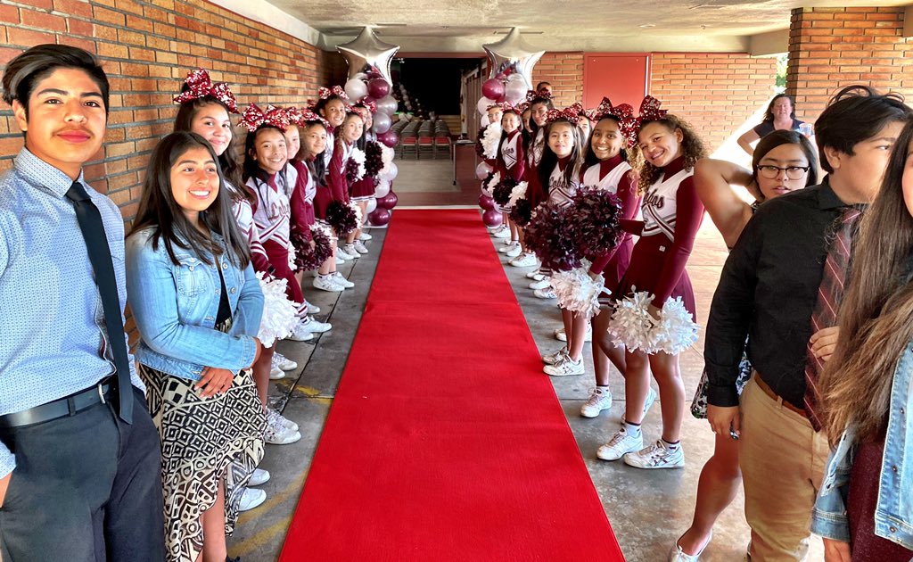 APHutchMS's tweet photo. Amazing Grand Re-Opening of our MPR! Thanks families &amp; community for celebrating with us!  A wonderful time for our School to Watch!  Special guests included @dr_hasmik @Mr_JudeCazares guitar students &amp; Mr. Gerakos, cheer &amp; ASB!  @lobospineapple @TmaganaLAM @NotablyNaulty #nlmusd https://t.co/YWmv7s6CfF
