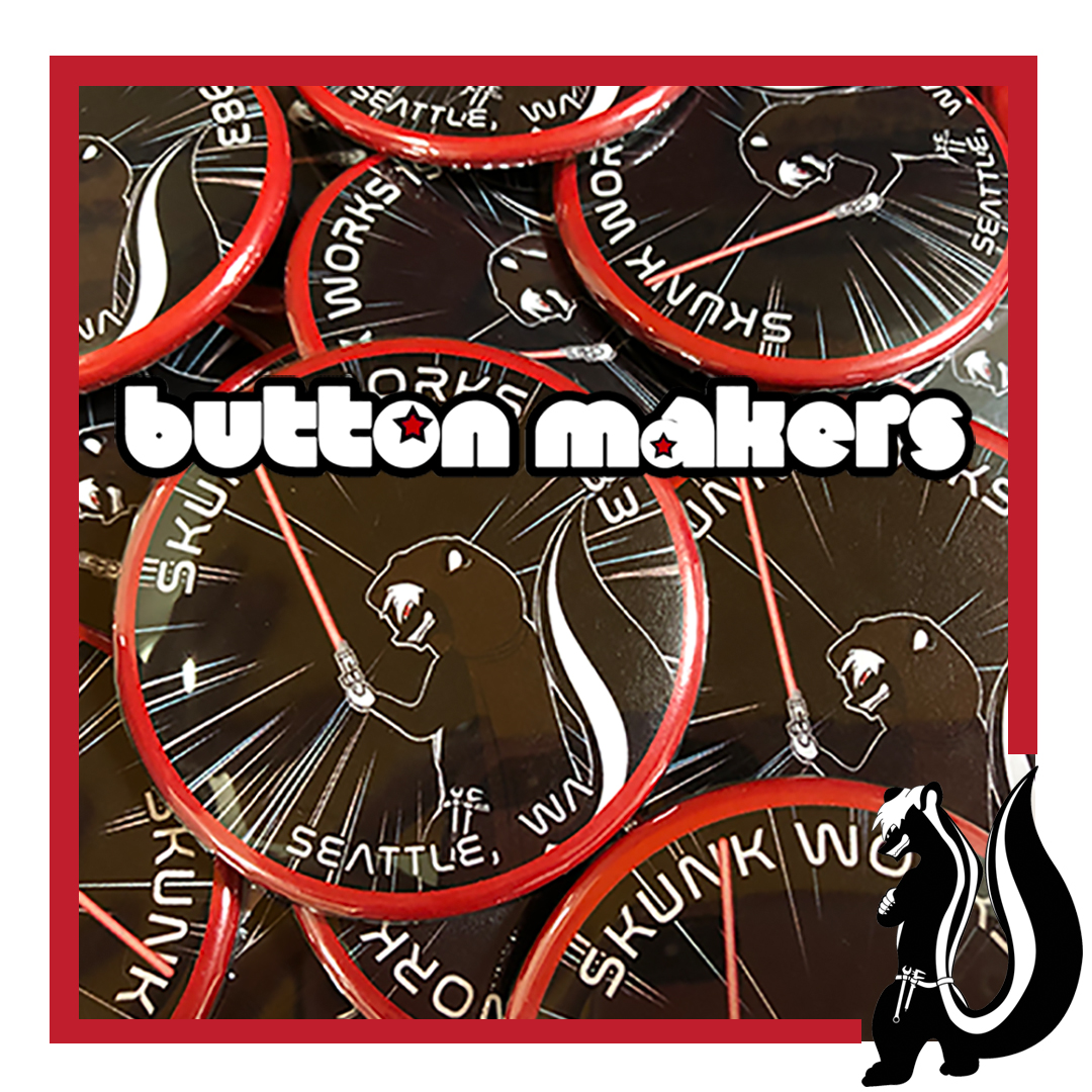 Stop by our pits to pick up our 2020 button! Thank you <a href="/buttonmakers/">ButtonMakers</a> for the excellent customer service! 

#skunkworks1983 #firstwa #4H #omgrobots #infiniterecharge #starwars #smelltheforce