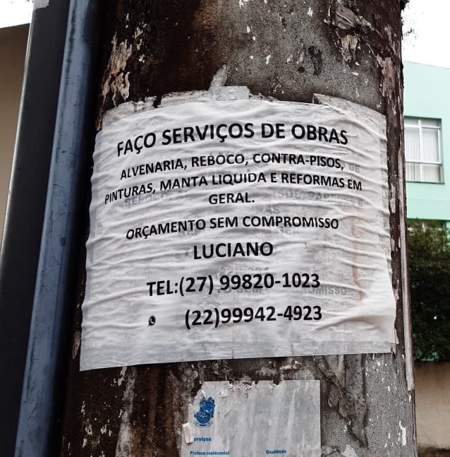 mihendii's tweet image. Pessoal de Jardim da Penha qque uer fazer obra ou reforma em casa, NÃO CONTRATEM o serviço desse cara porque ele me aplicou um golpe. Está cheio desses panfletos colados em vários postes de jp. 
Paguei pelo serviço e ele simplesmente pegou o dinheiro da obra e sumiu.