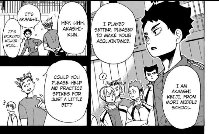 bokuto's ear going BIG when akaashi is introducing himself and he calls him "akashi-kun" before went to "AAAKGAASHIEEE" and akaashi keeps referring to bokuto as a star ugh my heart this is a love at the first sight i didn't take any criticism.