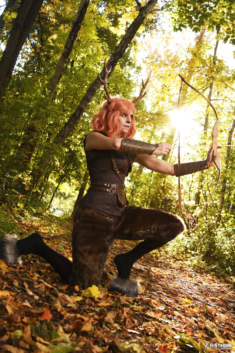 ZisEternal's tweet photo. From a shoot I did last fall with @littlefinchauto 

#cosplay #faun #nature #horns #archery #fauncosplay #fallshoot https://t.co/J7Ff5cFwKg