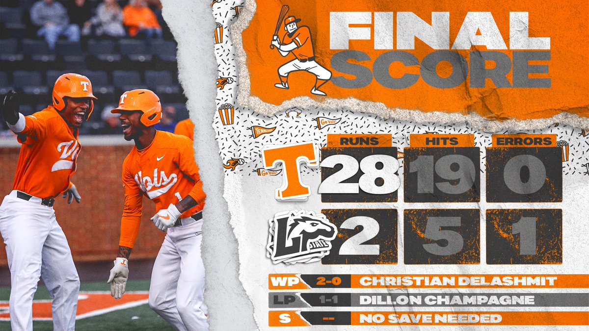 Vol_Baseball's tweet photo. 13-0 

#GBO https://t.co/RAXcTV8wMM