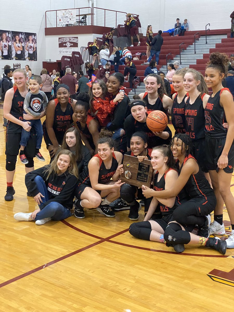 Lady Cards punch their ticket to Charleston with the regional win over Jefferson 55-49. These young ladies have battled all season against a gauntlet of a schedule. Hard work DOES pay off! Congratulations Kids!!! #wearespringmills #ladycards #Statebound