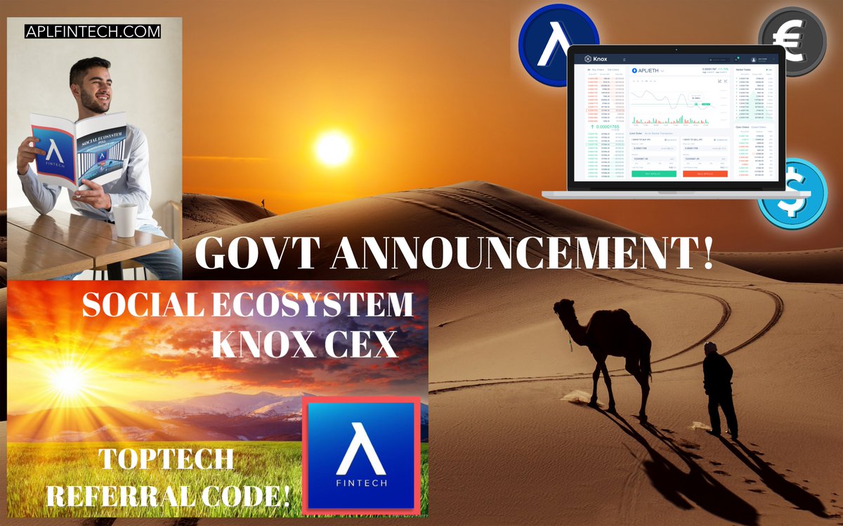 SafemoonCentral's tweet photo. @CCNMarkets
@crypto_slate
@coindesk
@ApolloCurrency
#APL #ApolloFintech
#KnoxExchange TIC TOC!
#ApolloDEX
#ApolloSharding
 #ApolloAfrica #Sharding 
 #Africa #Apollonauts
#MiddleEast #Egypt KNOX REFERRAL CODE TOPTECH TO SAVE ON A L L FEES!!  Referral Link DAY 1 ! https://t.co/LwXBUlc6U2