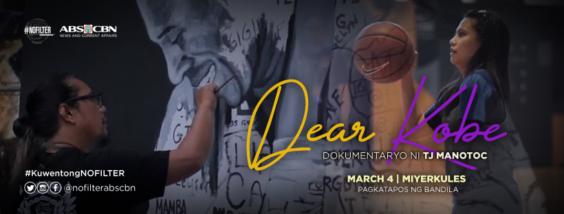 ABSCBNpr's tweet photo. Isa si Kobe Bryant sa mga atletang hinahangaan ng maraming Pilipino. Paano nga ba siya nagbigay-inspirasyon sa ating mga Pilipino? ALAMIN sa #DearKobe, ngayong 10pm sa DZMM TeleRadyo at pagkatapos ng Bandila sa ABS-CBN News. #NoFilter https://t.co/P2jhz2K4Td