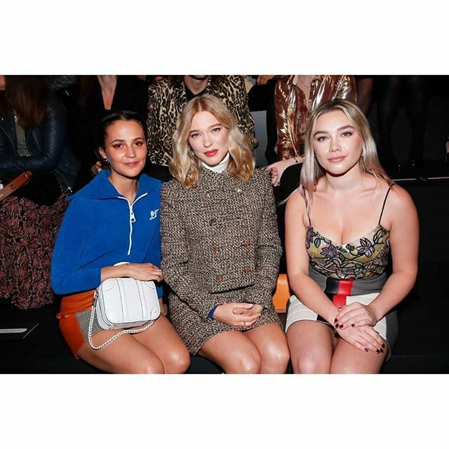 Léa, Florence Pugh and Alicia Vikander at the front row for the Louis Vuitton Fall 2020 Fashion Show @ Paris Fashion Week

#LeaSeydoux #FlorencePugh #AliciaVikander #PFW #actress #LouisVuitton ift.tt/2x2TWkp