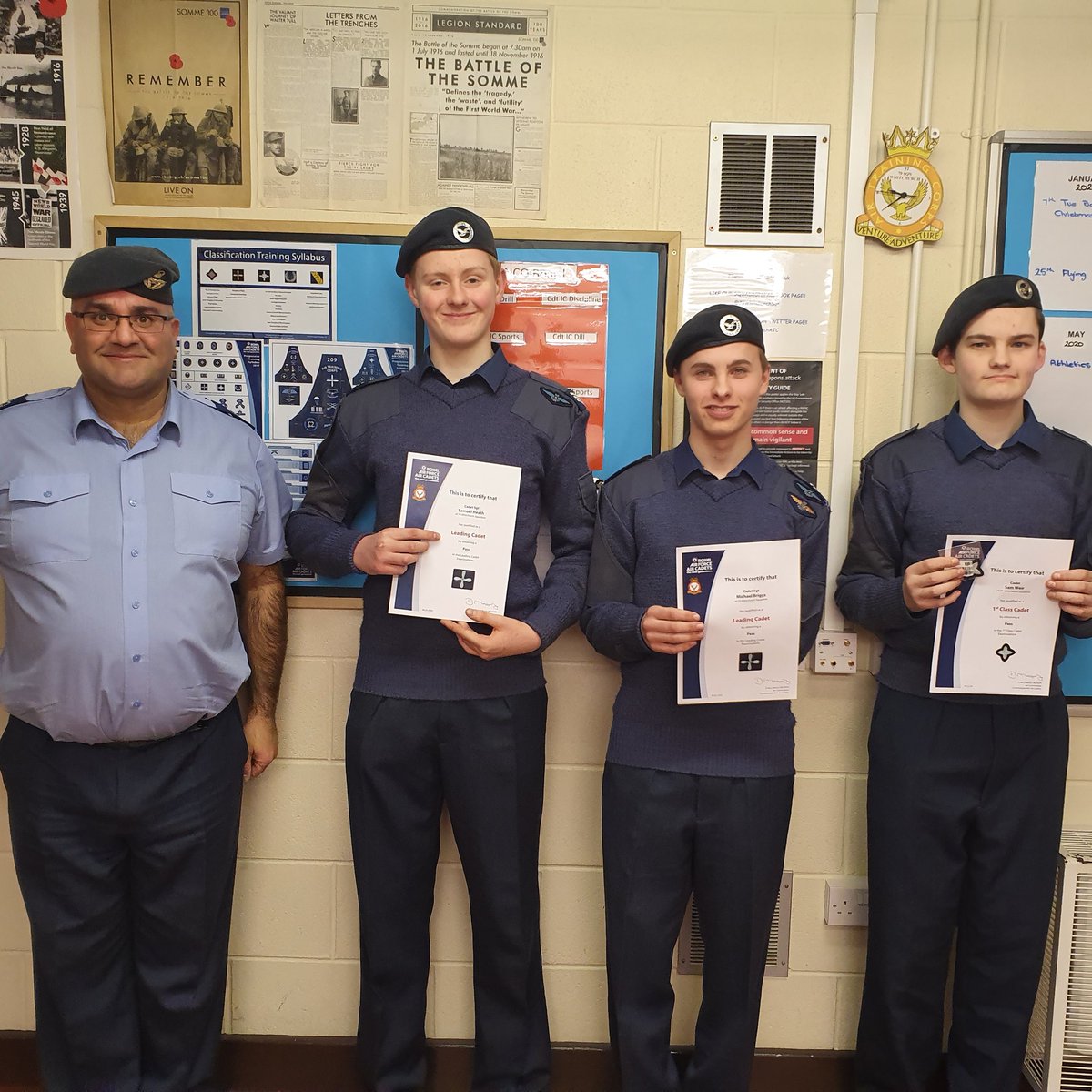 🎉 Congratulations to three of our cadets for achieving a new classification. Woop new certificates. 🎉
#amazing #whatwedo #youngtalent