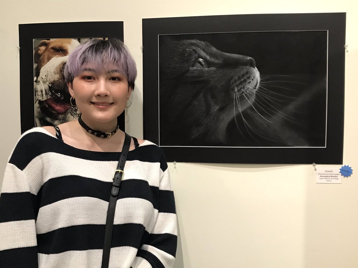 Ceramics_Queen's tweet photo. Congratulations Brynn Olsen &amp; Alex Bender  Award Winners at MCCC juried Art Show #UMASDistheplacetobe https://t.co/2kS16tcjAc