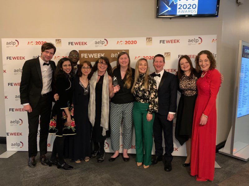 MMUApprentice's tweet photo. Delighted to have won βDigital Apprenticeship Provider of the Yearβ at the AAC Awards this evening. Here are just some of our team (and some apprentices!) who work hard every day to ensure our courses are of the highest standard. #APPRENTICESHIPAWARDS20 https://t.co/Xdg5RTCukK