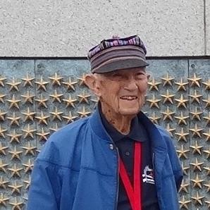 HonorFlightSAZ's tweet photo. Look who turns 101 today!  Jim from Honor Flight #11 - wishing him the happiest of birthdays and thanking him for his WWII service in the US Army.  🎂🎁🎈❤️❤️❤️ https://t.co/FRHq6T4pW6