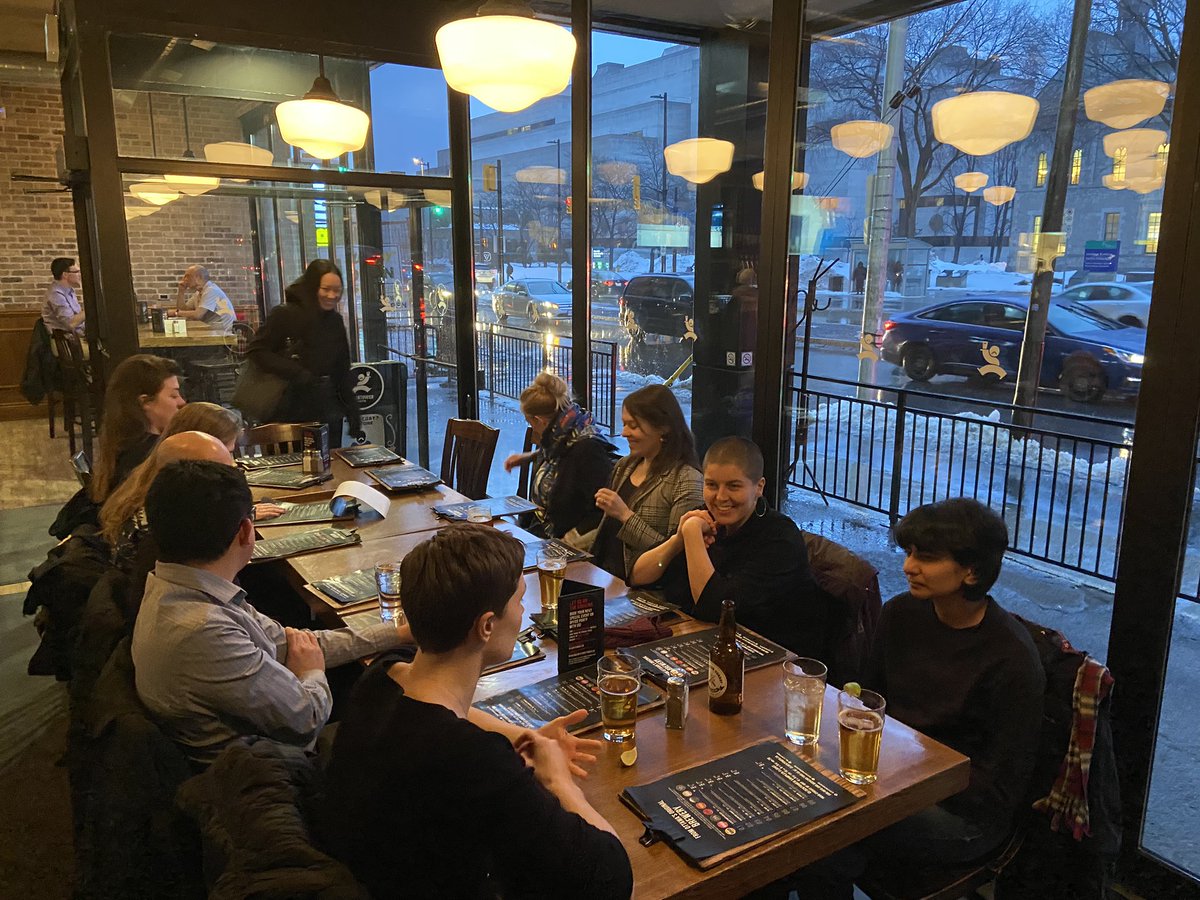 YNPNOttawa's tweet photo. Our March #Membermeetup is just getting started! If you’re in the neighbourhood, stop by the Clocktower on Elgin! https://t.co/xXW9AIPx0I