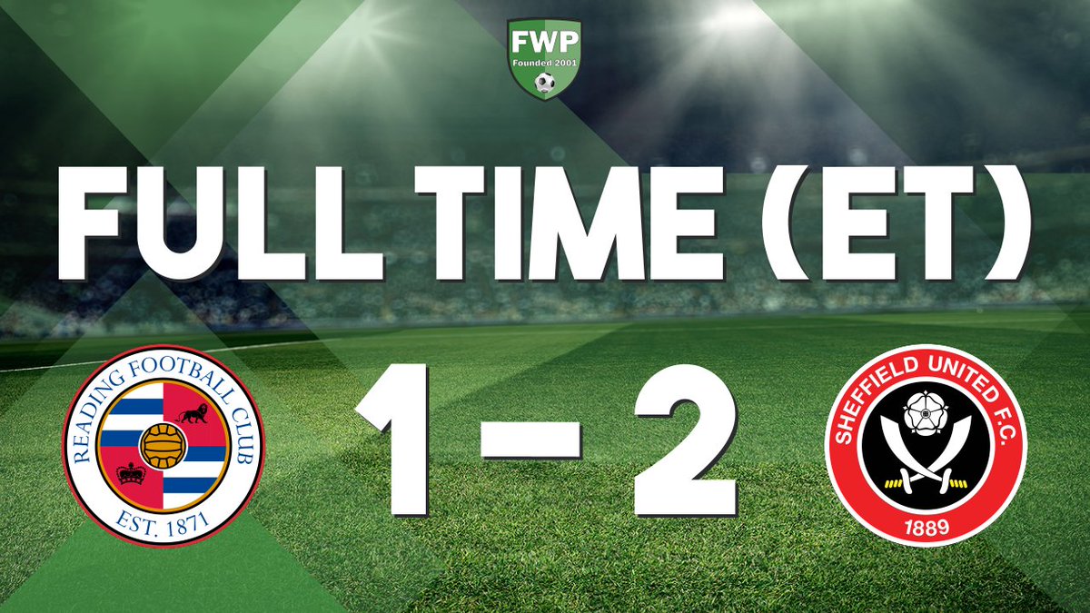 FWPReading's tweet photo. EXTRA-TIME FULL-TIME: @FWPReading 1-2 @FWPSheffieldUtd https://t.co/9vr3oQ2Wp2 https://t.co/cySlSqXC1c
