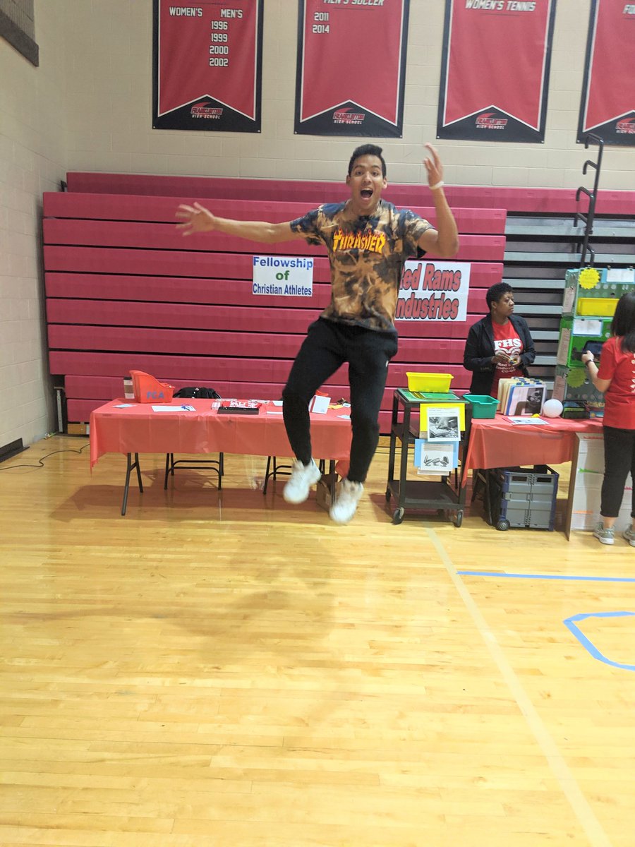 TechSavRichards's tweet photo. All the energy @FHSRedRams Showcase! #FHSNEXT https://t.co/C0bW2Np95h