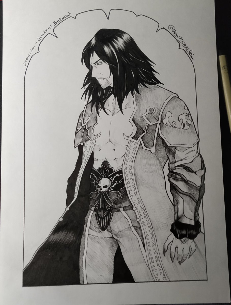 RealMisakiRei's tweet photo. What a horrible night to have a curse… Drac is ready to slash some monsters! (๑•̀ㅁ•́๑)✧
#Dracula #GabrielBelmont #LordsOfShadows #Castlevania #KONAMI #fanart #blackandwhite https://t.co/TTKWByYIBm