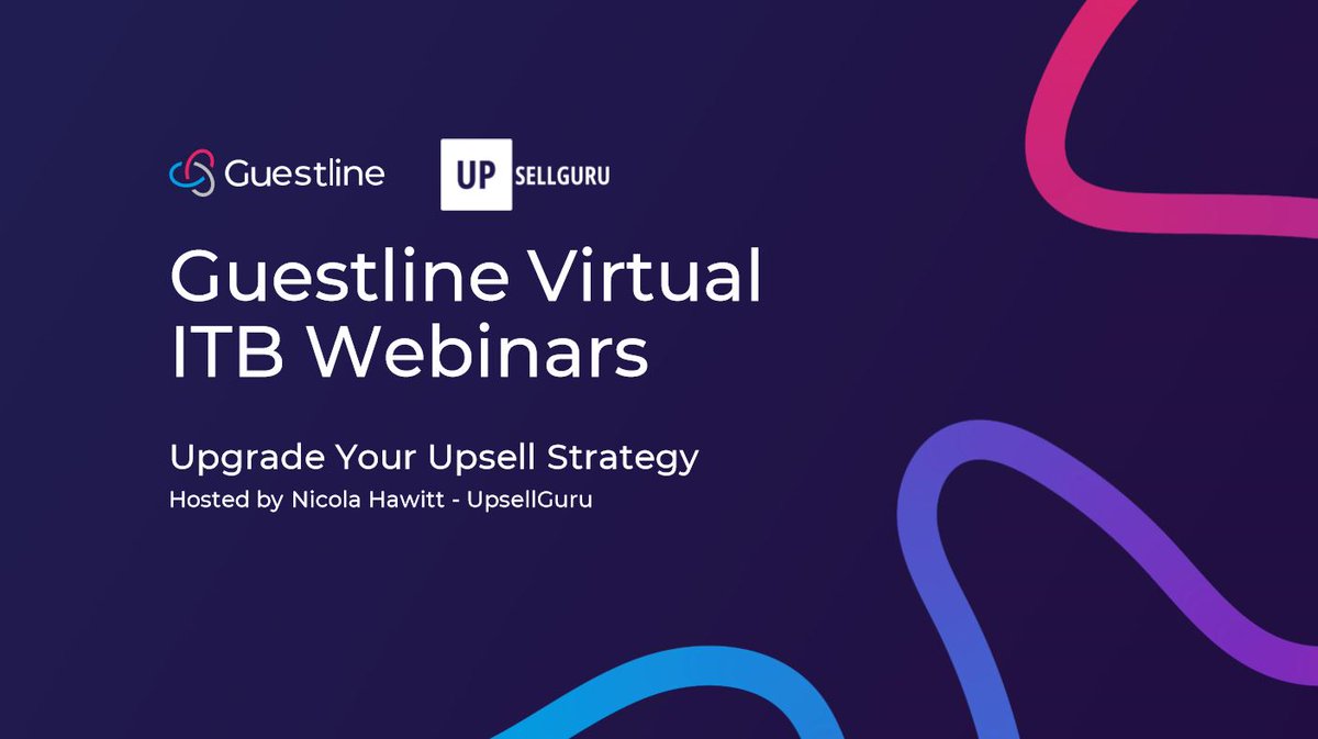 Guestline's tweet photo. Time to upgrade your upsell strategy? Come over to our #VirtualStandITB and join our webinar with Nicola Hawitt from @UpsellGuru to learn more!

Full schedule can be found here https://t.co/V98JficYBA  

#hospitalityindustry #itb2020  #whatwewantedtosayatITB https://t.co/IdQ7O3s7p5