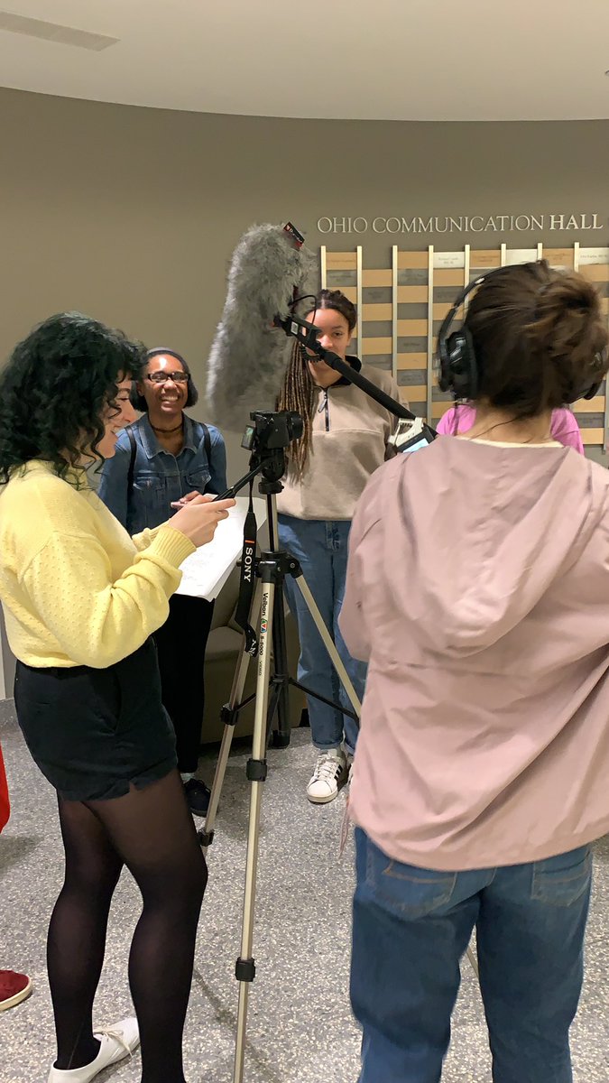 OUwomencomedy's tweet photo. Working hard or hardly working?? #bts #filming https://t.co/TdsrHCcIun