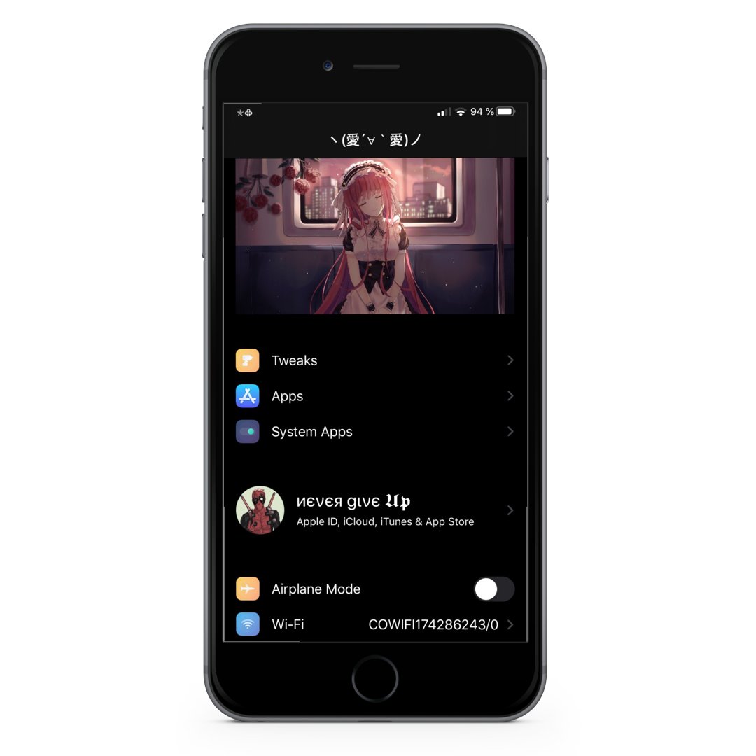 mansion_dan's tweet photo. @Byroneexz @ProfeJuAntonio @BigLittle19 @AppleStationPro @Apple3D_ Los bordes siempre se va ver poner porque está usando el Tweak #RoundPref o otro Tweak igual para redondear la configuración lo único que puede es centrar la imagen, para se vea mejor, modifica el tamaño del Height en tu caso sería reducirlo.. o puede usar el tweak #betterSetting https://t.co/3rTkUjzLAK