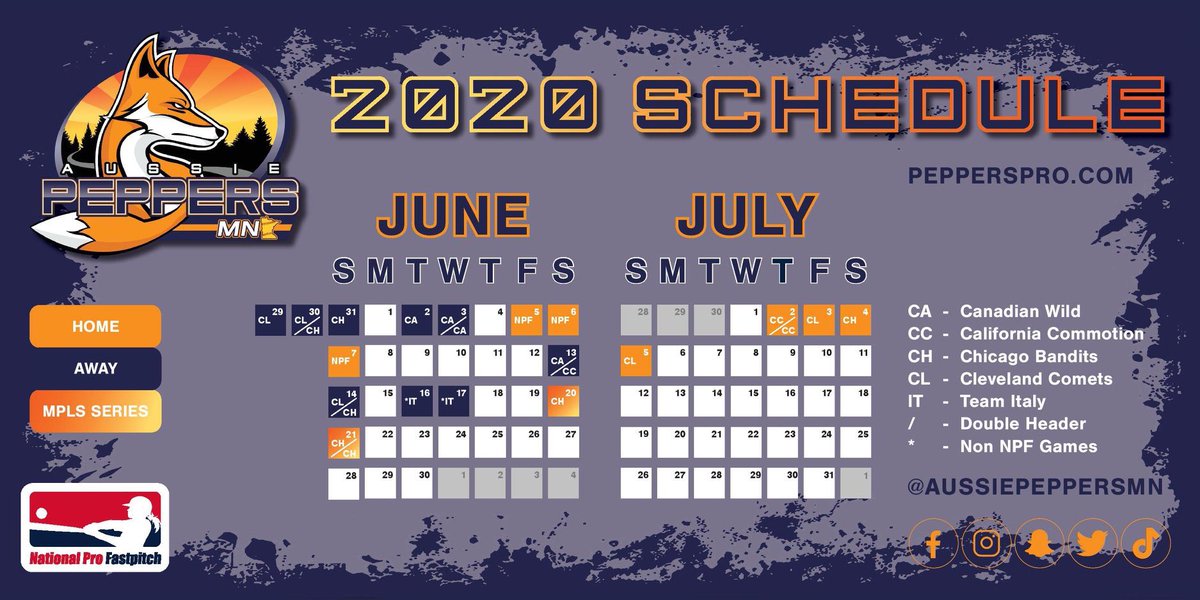 We are proud to release our complete 2020 schedule and say season tickets are on sale now! Guarantee your season ticket location by buying NOW. Once single game tickets go on sale season ticket seating is subject to availability. Secure your seat now bit.ly/SeasonTix20