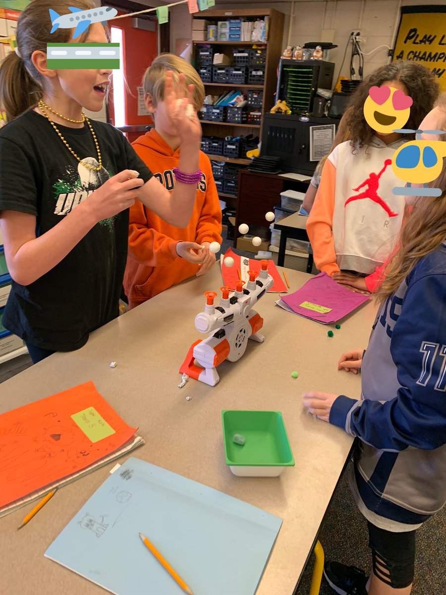 ErieStem's tweet photo. Ridiculously fun learning about #ForcesOfFlight with my new “Bernoulli toys” ❤️😜 All K-5 Ss 💯% dialed in, exploring, and engineering their own hovering objects. #AcademicLanguage #ToysAsTools #LearningThroughPlay #aerospaceinclass #ErieExcellence https://t.co/CrBcRHPNiG