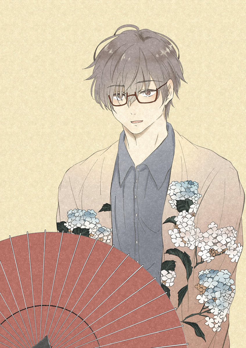 スドウショウ 紫陽花 イラスト 和 男の子 スドウショウ 紫陽花 イラスト 和 男の子