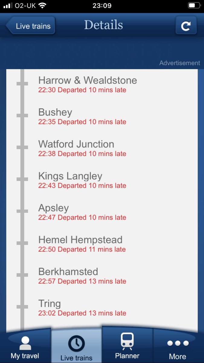 GillAlexLaish's tweet photo. ⁦⁦@LNRailway⁩ Got to assume you held the until then on time 22.23 to allow the 22.96 through and by 2 mins avoid any delay repay. Putting customers first? https://t.co/ArnzU3iB5e