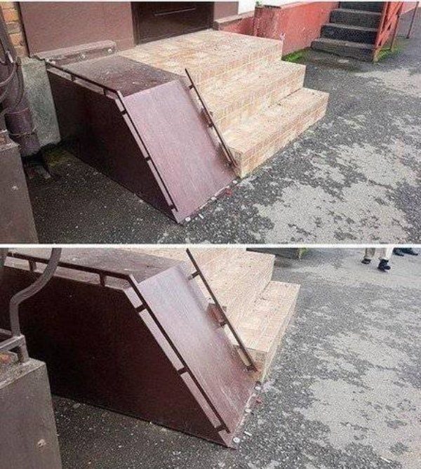 Con_tractors's tweet photo. Wheelchair accessible (must enter at full speed)

#contractor #handyman #construction #stairs #plumbing #badconstructionjob #badcontractor #contractorlawsuit #door #contractorverybad #shadycontractor #badhandyman #shoddyconstructionjob https://t.co/0wFf1TLQh8