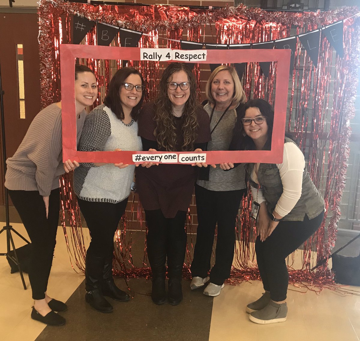 Respect week started this week at Hall High School in support of SOILL Unified Champion Schools and Spread the Word: Inclusion. We started with a #Rally4Respect photo booth and a #Rally4Respext pledge chain to promise to be respectful to all people!