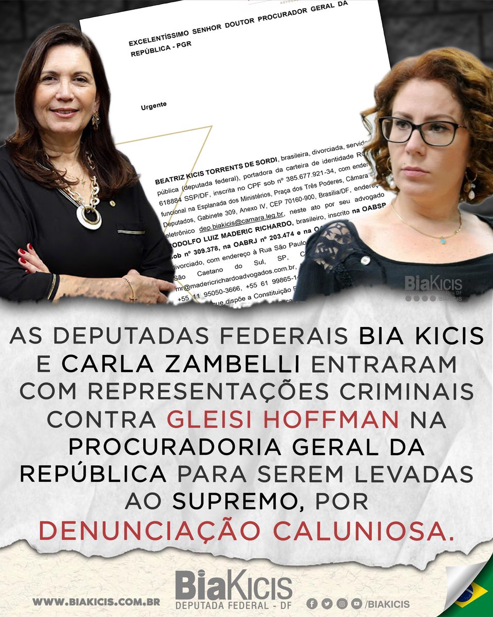 Bia Kicis tweet media
