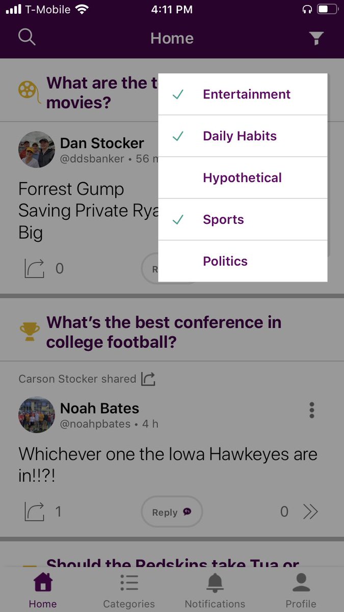 goyabble's tweet image. Did you know Yabble allows you to filter the topics on your home feed? All you have to do is click the icon in the top right corner and check off what topics intrigue you. It’s that easy!! #goyabble #socialmediaforconversation
#abettersocialmedia