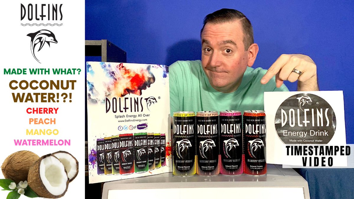 CaffeineMan1's tweet photo. Ever hear of an energy drink made with Coconut Water? Well, now you have! Check out my review of Dolfins Energy Drink.
#dolfinenergydrink #akcococonutwater #coconutwaterenergydrink #coconutwaterbenefits #coconutwaterreview #caffeineman1
https://t.co/VbRdvr1ZZF https://t.co/EVZiWRhzuj