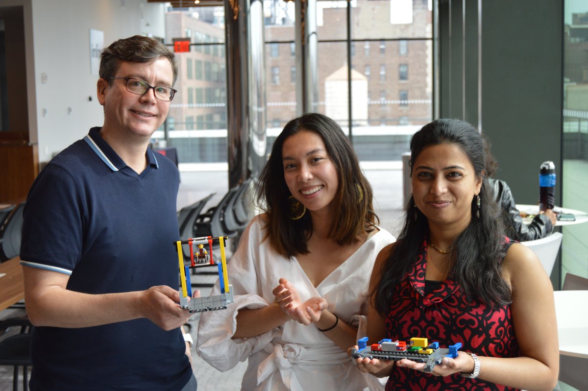Infor's tweet photo. #TeamInfor and NYC FIRST hosted a LEGO kit-building session at Infor HQ, where employees assembled the different missions that FIRST LEGO League robots need to accomplish during tournaments. NYC FIRST engages 7,000 students annually with mentor-based #STEM &amp; robotics programs. https://t.co/mLsAzUDeOC