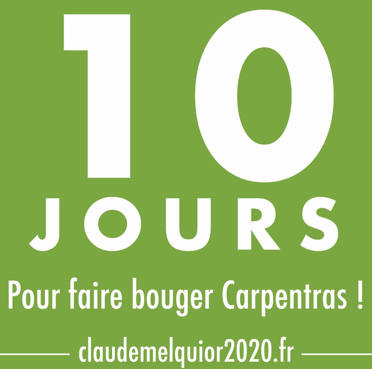 ClaudeMelquior's tweet photo. ✴️ Il ne reste que 10 jours pour faire bouger Carpentras !
Avec Claude Melquior ses valeurs, son sens de l’intégrité, ses actions sur le terrain et son altruisme, il fera de Carpentras une ville forte et dynamique ! 
#claudemelquior #mairedecarpentras #electionsmunicipales https://t.co/dLvyfHqM90