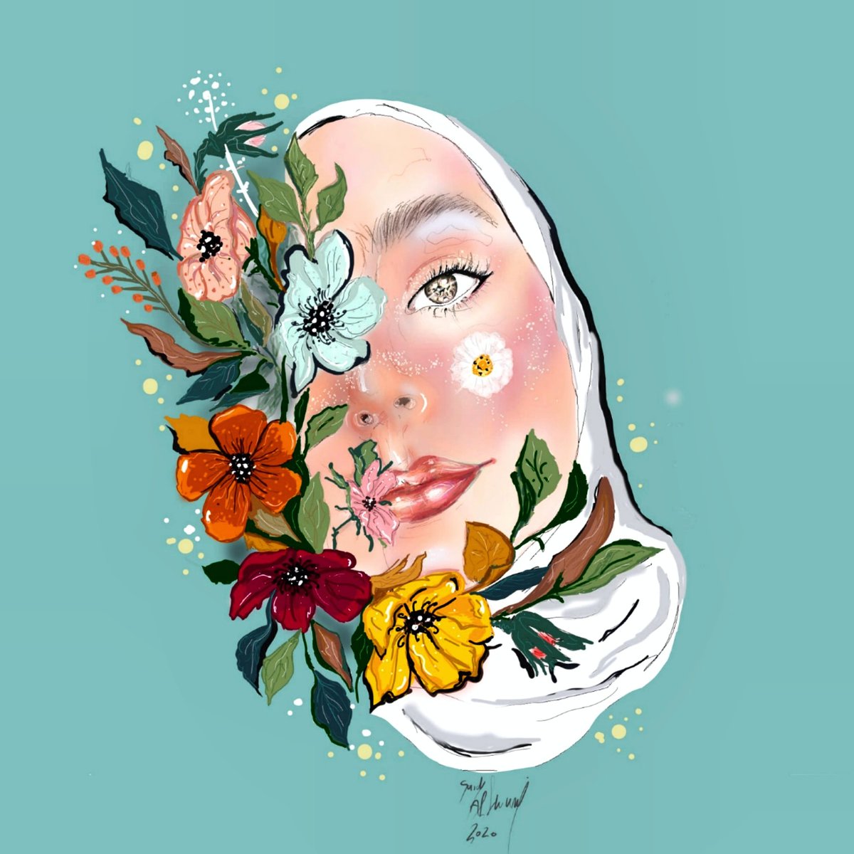 SandyalNuaimi's tweet photo. Digital Art
.
.
.
#freehand #sketches #digitalart #digitalprinting #artist #illustrationart #Illustrator #2020MMM #الامارات #artwork #Syria #Blue #Flowers #DigitalMarketing https://t.co/4w0lkG1sXj