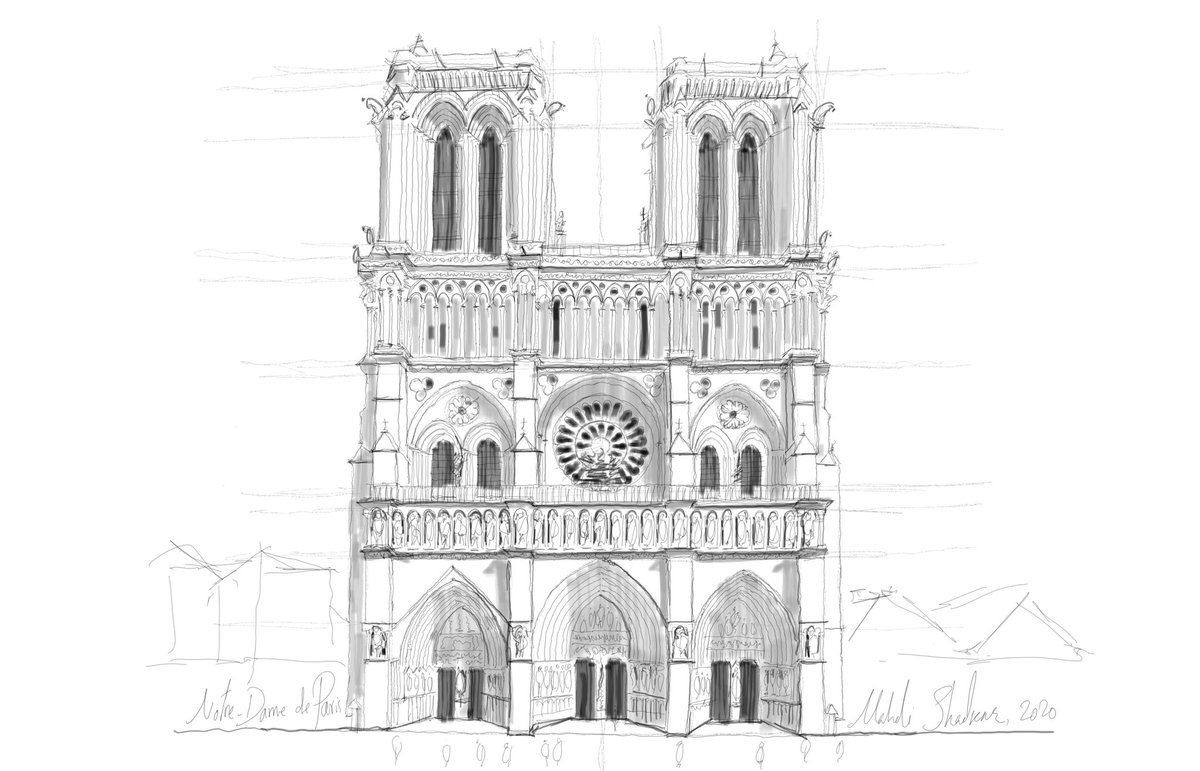 ShadkarArchi's tweet photo. Notre-Dame de Paris
Façade de l'ouest
Esquissé par Mahdi Shadkar, 2020
#dessin #architecture #NotreDame #Paris #shadkar #mahdi_shadkar https://t.co/AMOiZ4YVCd