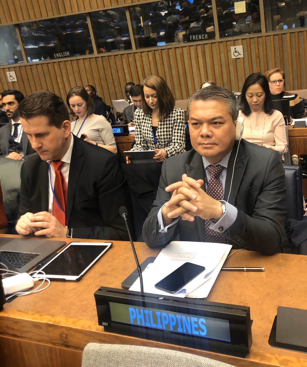 PHMissionNY's tweet photo. PSA Usec Dennis Mapa heads Phildel to the 51st Session of the UN Statistical Commission to deliberate on, among others, the 2020 comprehensive review of the global Sustainable Development Goal indicator framework to monitor the 2030 Agenda #UNSC51 @teddyboylocsin @DFAPHL https://t.co/e4CuSmVw1M