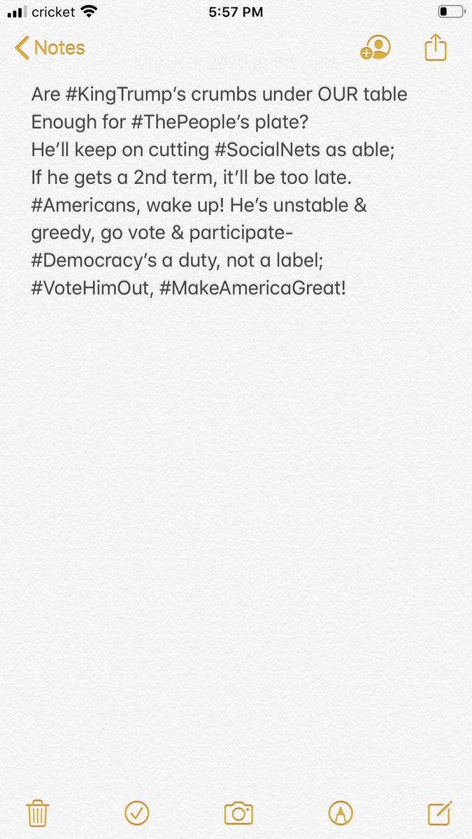 JodeneRdc's tweet photo. #KingTrump #ThePeoplesTable #SocialNets #Medicare #Medicaid #SocialSecurity #SocialInsecurity #HealthcareForAll #SNAP #ACA #PreExistingConditions #Covid_19 #DemocracyIsADuty #DumpTrump #VoteBlueNoMatterWho #Unity🇺🇸 https://t.co/u1XSLNReIN