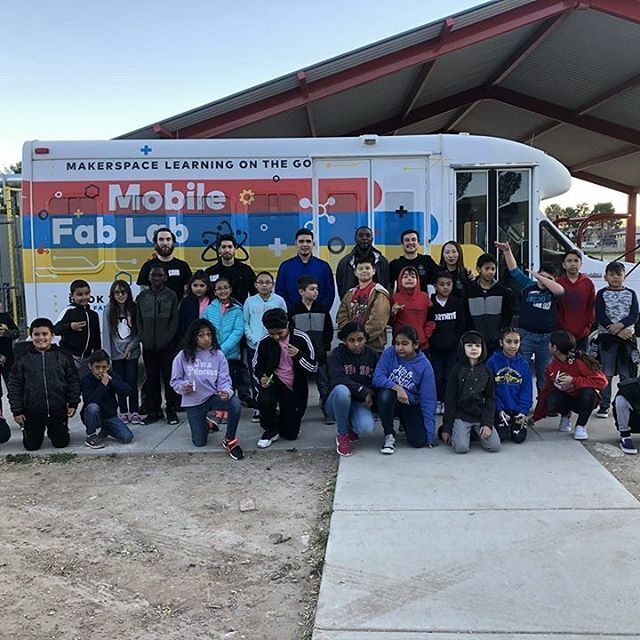 FabLabEP's tweet image. Mobile Fab Lab on the go yesterday at Whitaker Elementary. Two hours of hands-on activity with Electric Code, a community partner program with El Paso Electric and pop-up makerspace experience. #FabLabEP #ElPasoMakerspace #ElectricCode #MobileFabLab ift.tt/32KBhWz