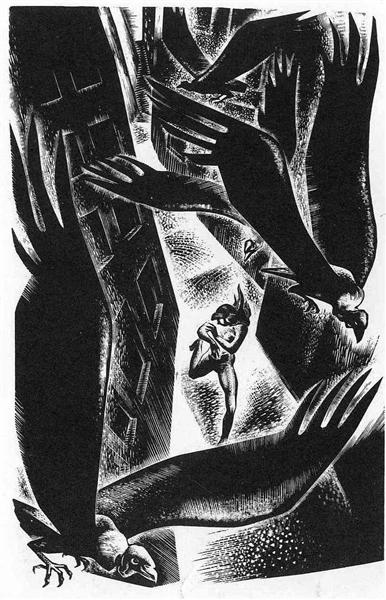 A Song Without Words by Lynd Ward - Another super short one, but equally as bleak with some more expressive storytelling. I can& #39;t keep having my mind blown like this. Vertigo is gonna destroy me.