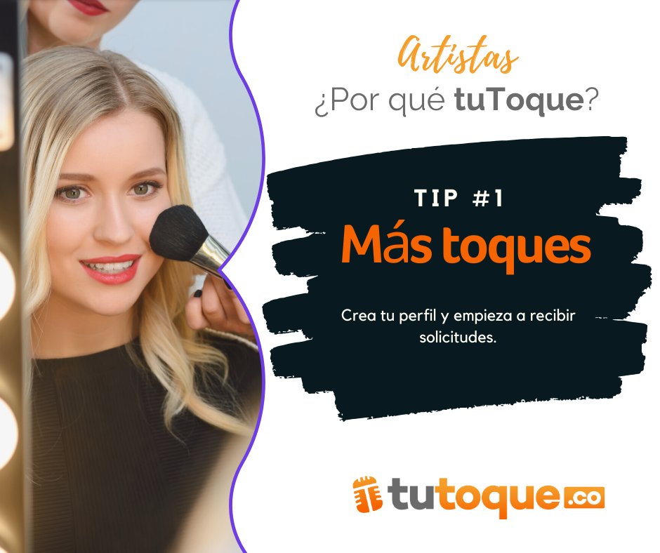 tuToqueco's tweet photo. ¿Aún no eres parte de tuToque? Empezamos con una serie de posts para que veas por qué es tu mejor decisión. El primero: ¡Consigue más toques!

Encuentra información en el link de nuestra bio.

#tutoque #musicaenvivo #artistas #eventos #toques #artesescenicas #artistas #booking https://t.co/RATmSgFLZV