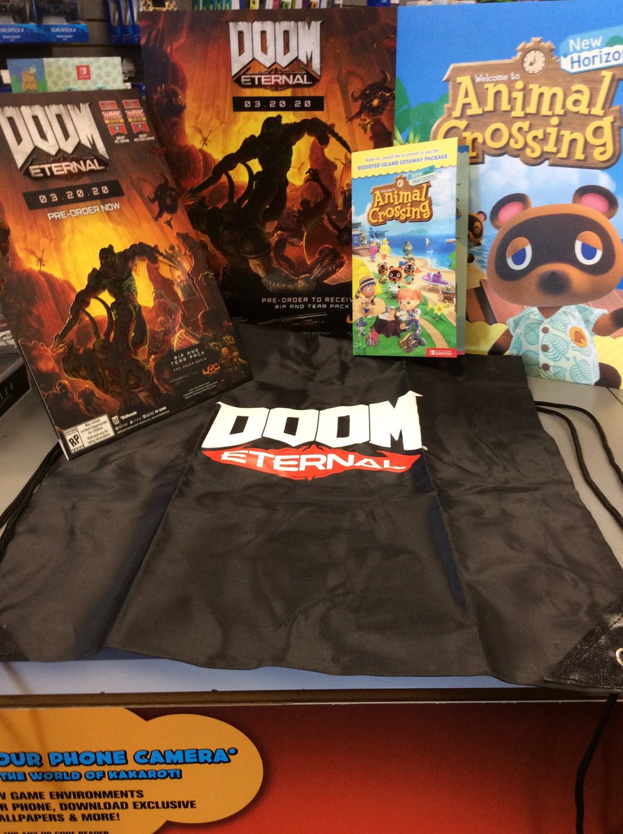 GamestopW's tweet photo. Going on Vacation? Don’t forget to checkout the brochure at our local GameStop of exclusive offers &amp; events happen in game with #DoomEternal or #AnimalCrossingNewHorizonsHorizon.
From Beach house to Demon slaying action: it all starts here at GameStop.
#GameStop #Watsonville https://t.co/baAXKO3xFW