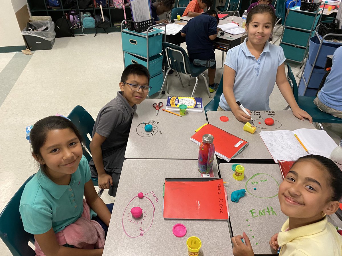 MrsCrumbly's tweet photo. Our favorite way to review content from the day before? Modeling it with Play-Doh and writing on our desks☀️💫 We are loving our new unit on the Sun. Our curious brains are hard at work! 🤓 @woronowski @GGEseagulls https://t.co/x5pR4fTJlI